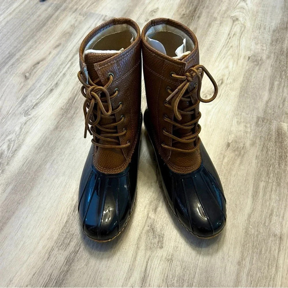 JBU BY JAMBU WMNS Chocolate Waterproof Maplewood Round Toe Lace-Up Duck Boots - Picture 3 of 7